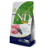Farmina (Фармина) N&D GRAIN FREE PRIME CAT LAMB & BLUEBERRY ADULT беззерновой сухой корм для взрослых кошек (ягненок / черника)