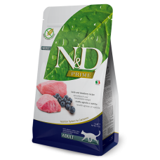 Farmina (Фармина) N&D GRAIN FREE PRIME CAT LAMB & BLUEBERRY ADULT беззерновой сухой корм для взрослых кошек (ягненок / черника)