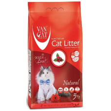 VanCat Natural наполнитель для кошачьего туалета бентонитовый 5 кг