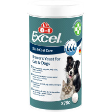Витамины 8in1 Excel Brewers Yeast для собак и кошек, пивные дрожжи с чесноком, для кожи и шерсти 1430 шт
