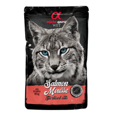 ALPHA SPIRIT POUCH SALMON M. STERILIZED CAT влажный корм для стерилизованных кошек с лососем 85г