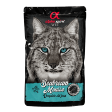 ALPHA SPIRIT POUCH SEA BREAM MOUSSE влажный корм для кошек с дорадой 85г