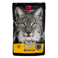 ALPHA SPIRIT POUCH CHICKEN M. STERILIZED CAT влажный корм для стерилизованных кошек с курицей 85г