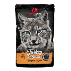 ALPHA SPIRIT POUCH TURKEY MOUSSE влажный корм для кошек 85г