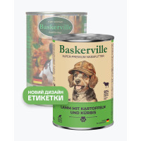 Консерва для собак Baskerville баранина, картофель и тыква