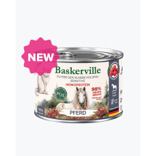 Консервований корм для кішок Baskerville KF FOS Monoprotein Pferd Конина