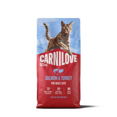 Корм сухой Carnilove Active Salmon & Turkey для кошек лосось и индейка