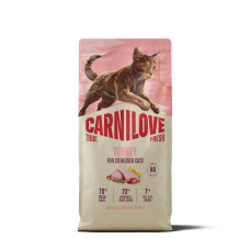 Корм сухой Carnilove True Fresh Turkey Sterilised для стерилизованных кошек индейка