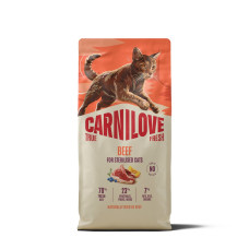 Корм сухой Carnilove True Fresh Beef Sterilised для стерилизованных кошек говядина