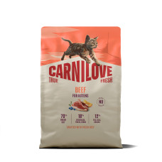 Корм сухой Carnilove True Fresh Beef Kitten для котят говядина