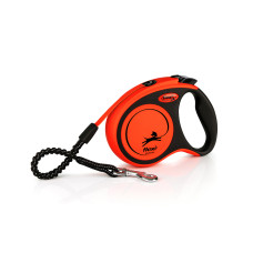 Поводок-рулетка Flexi для собак Xtreme лента оранжевая размер S 5 м / 20 кг