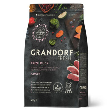 Grandorf FRESH DUCK & SWEET POTATO ADULT CAT Сухой беззерновой корм для взрослых кошек с уткой и бататом