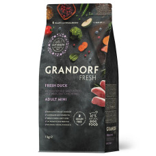 Grandorf FRESH DUCK & SWEET POTATO ADULT DOG MINI Сухой беззерновой корм для взрослых собак малых пород с уткой и бататом