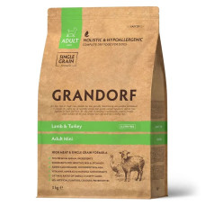 Grandorf LAMB & TURKEY ADULT MINI Сухой корм для взрослых собак мелких пород ягненка с индейкой