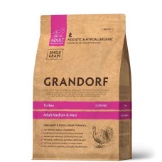 Grandorf TURKEY ADULT Сухой корм для взрослых собак средних и крупных пород с индейкой