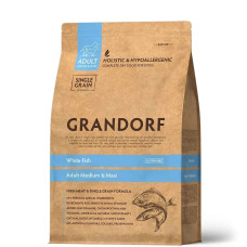 Grandorf WHITE FISH ADULT Сухой корм для взрослых собак средних и крупных пород с белой рыбой