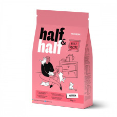 Сухой корм Half&Half для котят, с говядиной