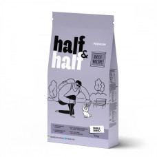 Сухой корм Half&Half для взрослых собак маленьких пород, с говядиной