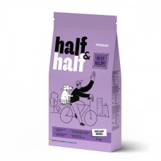 Сухой корм Half&Half для взрослых собак средних пород, с говядиной
