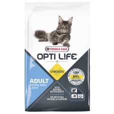 Opti Life Sterilised Light беззерновой сухой суперпремиум корм для стерилизованных кошек склонных к полноте