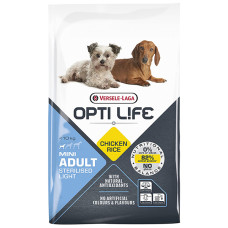 Opti Life Sterilised Light Mini сухой суперпремиум корм для стерилизованных и собак с лишним весом мини и малых пород