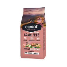 Ownat GF Мини для сухих кормов для взрослых собак малых пород с курицей и индейкой