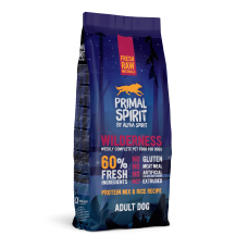 PRIMAL SPIRIT WILDERNESS DOG FOOD сухой корм для собак без глютена со свининой, курицей и свежей рыбой