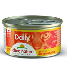 Almo Nature Daily Cat полнорационный консервированный корм для кошек Мус с цыпленком 85 гр