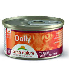 Almo Nature Daily Cat полнорационный консервированный корм для кошек Мус с уткой 85 гр
