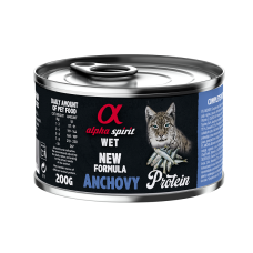 Alpha Spirit Anchovy for Adult Cats полнорационный влажный корм с анчоусами для взрослых кошек
