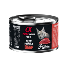 Alpha Spirit Beef for Adult Cats полнорационный влажный корм с говядиной для взрослых кошек