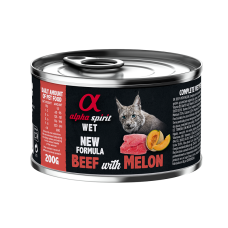 Alpha Spirit Beef with Melon for Adult Cat полнорационный влажный корм с говядиной и дыней для взрослых кошек