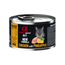 Alpha Spirit Chicken with Pineapple полнорационный влажный корм с курицей и ананасами для взрослых кошек