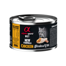 Alpha Spirit Chicken Sterilized Cat полнорационный влажный корм с курицей для стерилизованных кошек