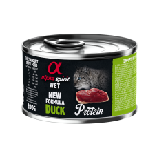 Alpha Spirit Duck Adult Cat полнорационный влажный корм корм с уткой для взрослых кошек