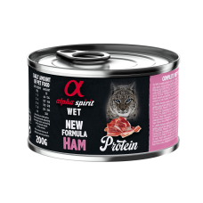 Alpha Spirit Ham for Adult Cats полнорационный влажный корм со свининой для взрослых кошек
