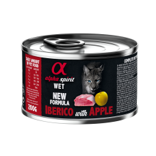 Alpha Spirit Iberian Pork With Yellow Apple полнорационный влажный корм корм со свининой и свежими яблоками для взрослых кошек