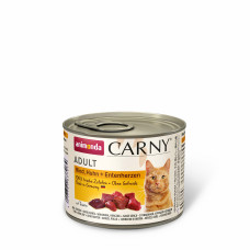 Влажный корм Animonda Carny Adult Beef, Chicken + Duck hearts с говядиной, курицей и утиными сердцами для кошек