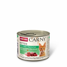 Влажный корм Animonda Carny Kitten Beef, Chicken + Rabbit с говядиной, курицей и кроликом для котят