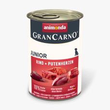 Влажный корм Animonda GranCarno Junior Beef + Turkey hearts с говядиной и индейкой для щенков