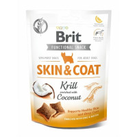 Функциональные лакомства Brit Care Skin and Coat криль с кокосом д/собак, 150 г