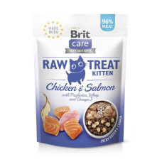 Лакомства для котят Brit Raw Treat Kitten Freeze-dried с курицей и лососем, 40 гг
