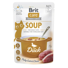 Корм влажный "Суп для кошек Brit Care Soup with Duck с уткой", 75 г