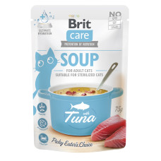 Корм влажный "Суп для кошек Brit Care Soup with Tuna с тунцом", 75 г