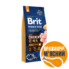 Brit Premium Adult M Корм Брит для средних пород собак