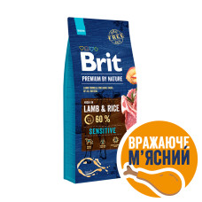 Brit Premium Lamb, Riсe Корм Брит ягненок для собак