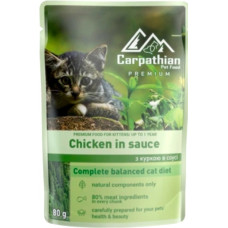 Carpathian Pet Food Chicken in sauce влажный корм для кошек с курицей в соусе 80 г