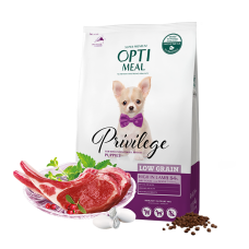 Optimeal Puppies Низкозерновой корм для щенков миниатюрных и малых пород с ягненком 4кг
