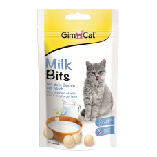 Витамизированные лакомства для кошек GimCat MilkBits с молоком, 40 г