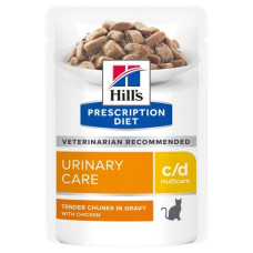 Hills Prescription Diet Urinary Care c/d Multicare Влажный корм для кошек с курицей  85 г